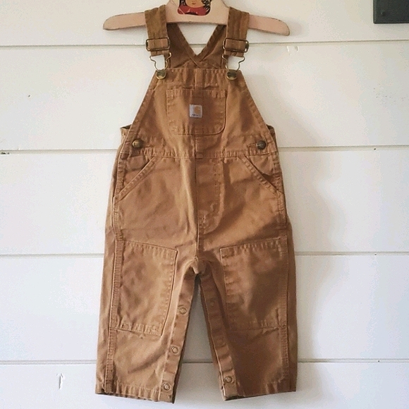 Carhartt Other - 12M Carhartt Infant Toddler Boy Bib Overalls Brown